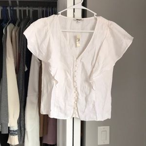 Madewell Button Top, NWT